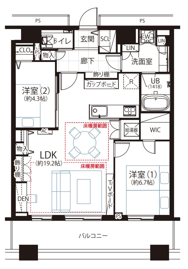 東京都中央区勝どき５丁目 間取図・土地図