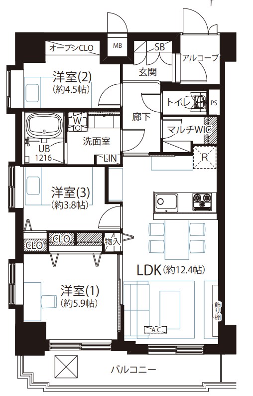 東京都板橋区熊野町 間取図・土地図