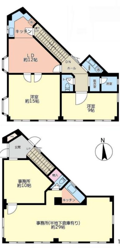 神奈川県横浜市旭区善部町 間取図・土地図