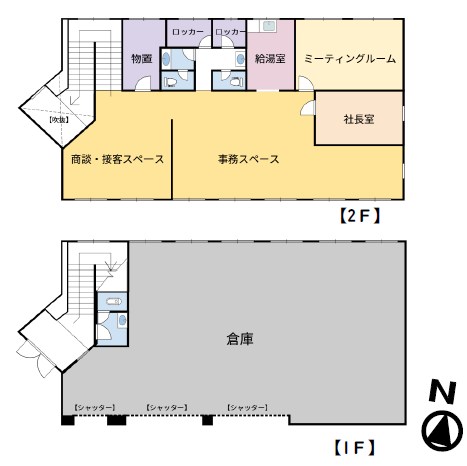 埼玉県日高市高萩 間取図・土地図