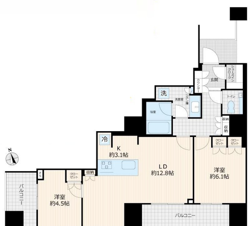 東京都港区麻布狸穴町 間取図・土地図