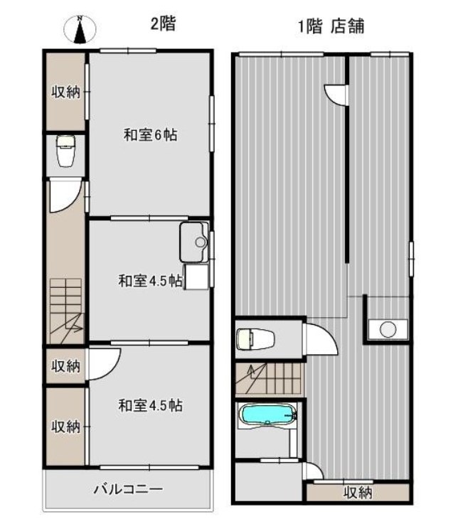 東京都練馬区北町２丁目 間取図・土地図