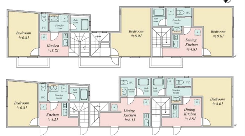 東京都板橋区中台１丁目 間取図・土地図
