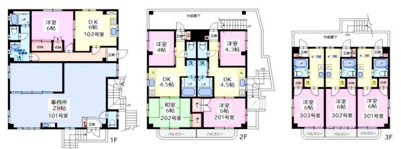東京都西東京市保谷町２丁目 間取図・土地図