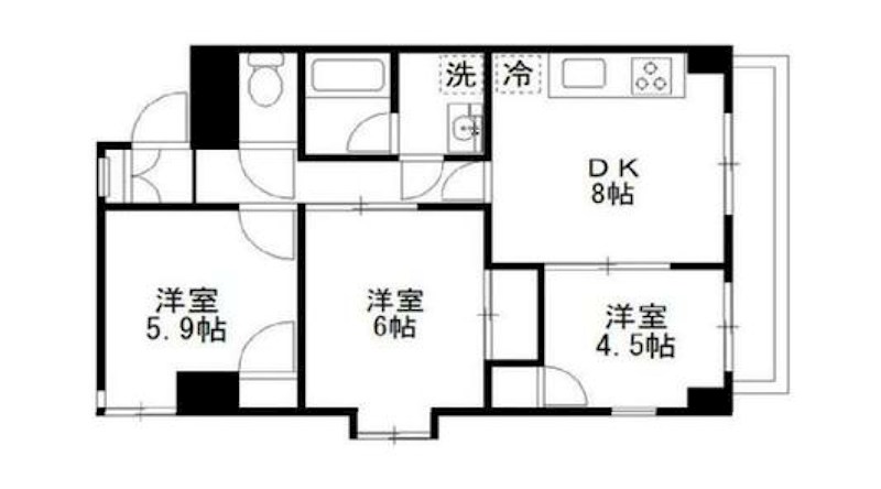 埼玉県草加市瀬崎３丁目 間取図・土地図