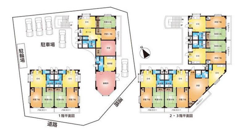 埼玉県日高市高萩 間取図・土地図