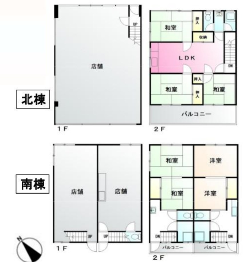 東京都町田市鶴川２丁目 間取図・土地図