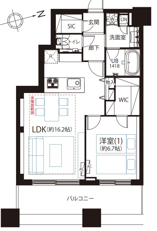 東京都港区芝浦４丁目 間取図・土地図