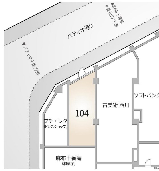 東京都港区麻布十番２丁目 間取図・土地図