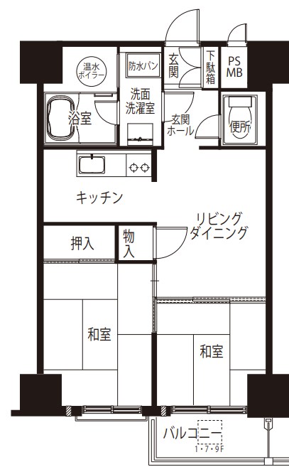 東京都渋谷区広尾１丁目 間取図・土地図