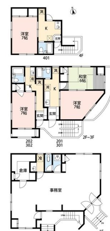 東京都足立区鹿浜５丁目 間取図・土地図
