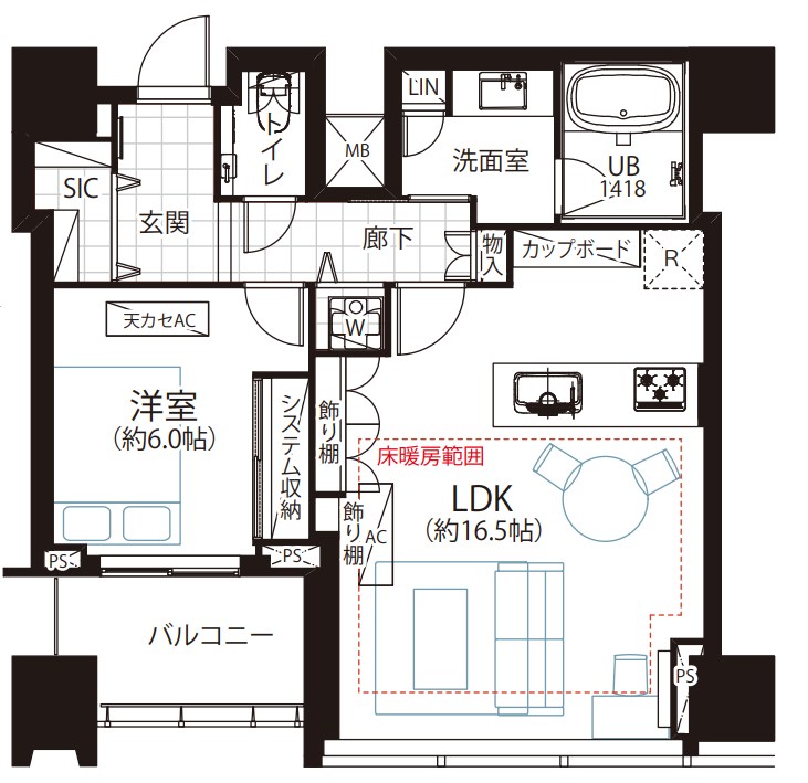 東京都港区三田１丁目 間取図・土地図