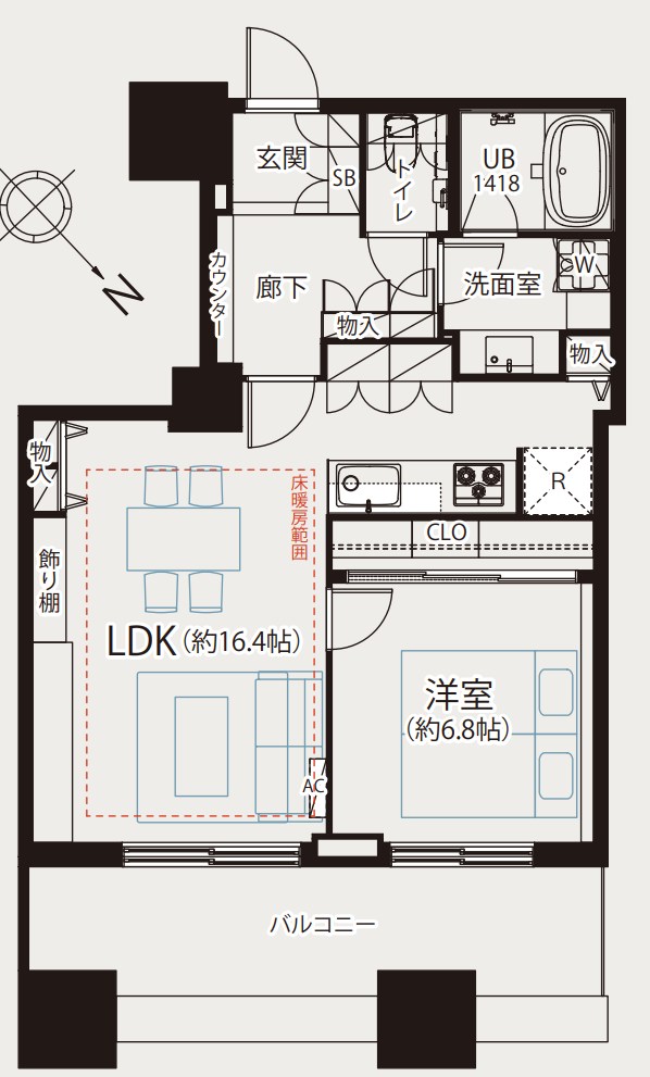 東京都港区芝浦４丁目 間取図・土地図