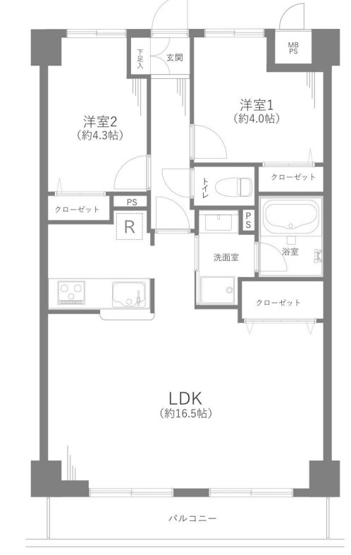 東京都世田谷区深沢５丁目 間取図・土地図