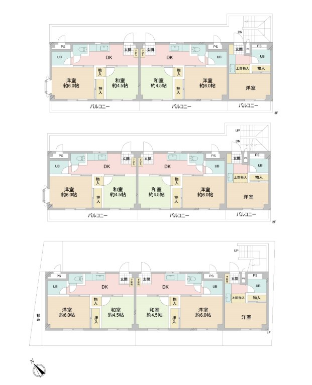 東京都府中市浅間町２丁目 間取図・土地図