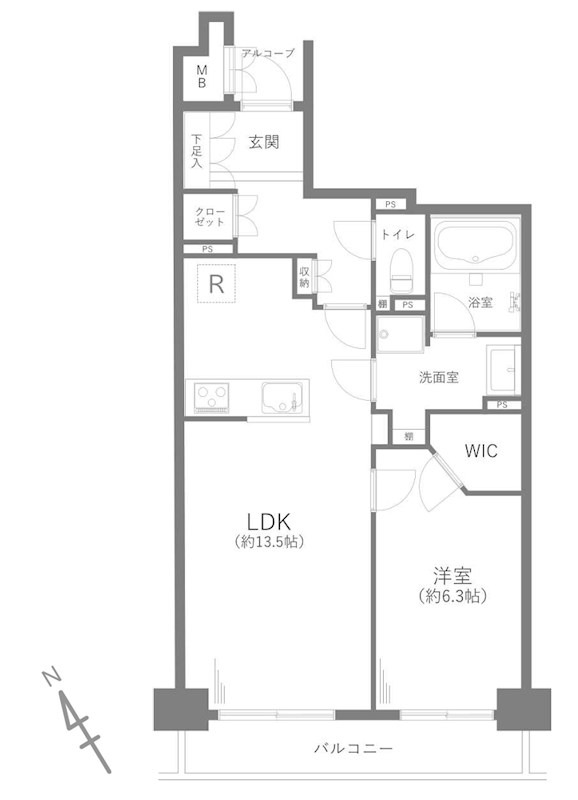 東京都新宿区高田馬場４丁目 間取図・土地図