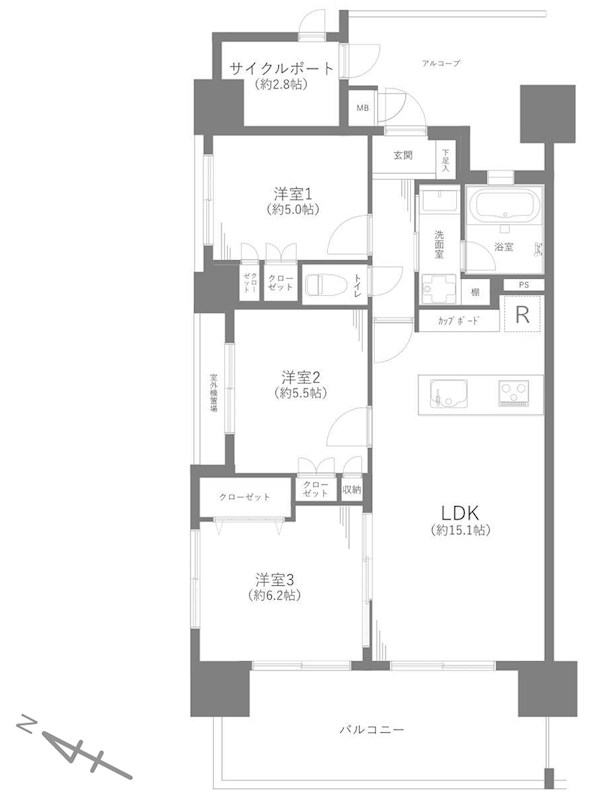 東京都大田区大森南２丁目 間取図・土地図