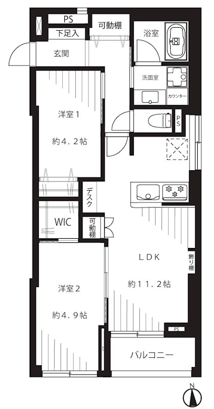 東京都港区三田１丁目 間取図・土地図