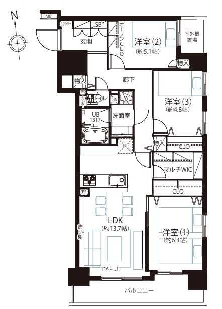 東京都荒川区荒川３丁目 間取図・土地図