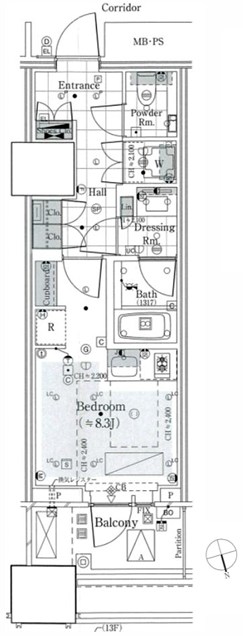 東京都港区三田１丁目 間取図・土地図