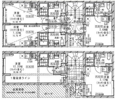 東京都大田区西蒲田５丁目 間取図・土地図