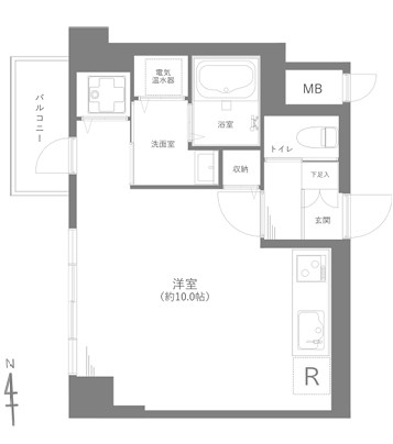 東京都港区六本木３丁目 間取図・土地図