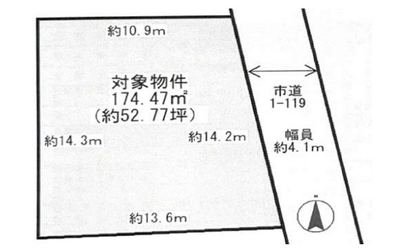 千葉県松戸市平賀 区画図