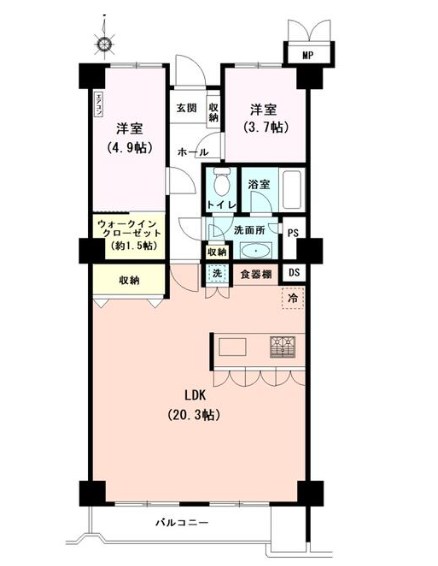 東京都港区白金６丁目 間取図・土地図