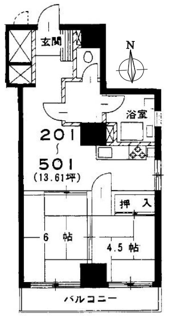 東京都港区六本木５丁目 間取図・土地図