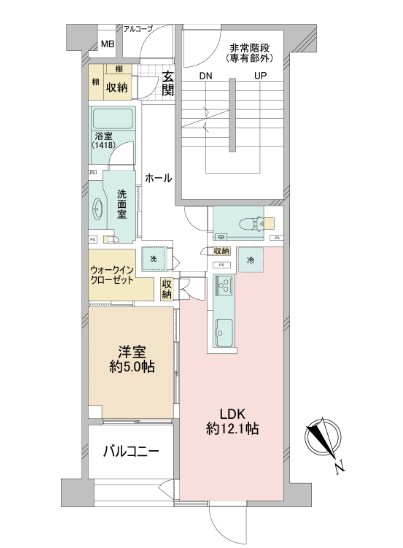 東京都港区三田５丁目 間取図・土地図