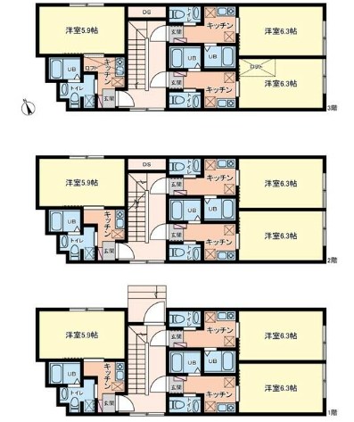東京都西東京市住吉町３丁目 間取図・土地図