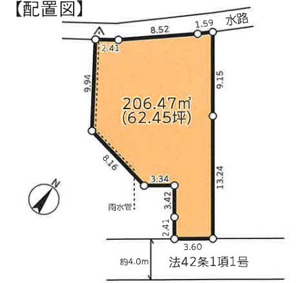 東京都日野市豊田４丁目 区画図