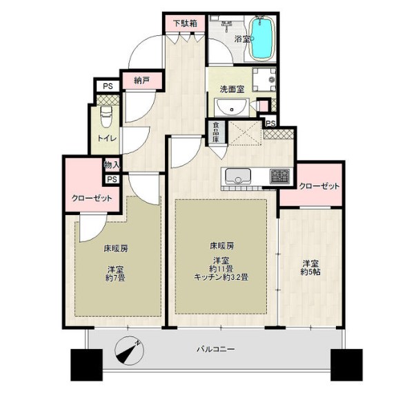 東京都港区虎ノ門３丁目 間取図・土地図
