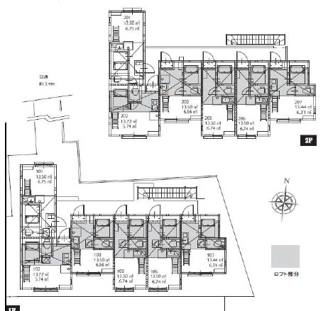 神奈川県川崎市幸区紺屋町 間取図・土地図