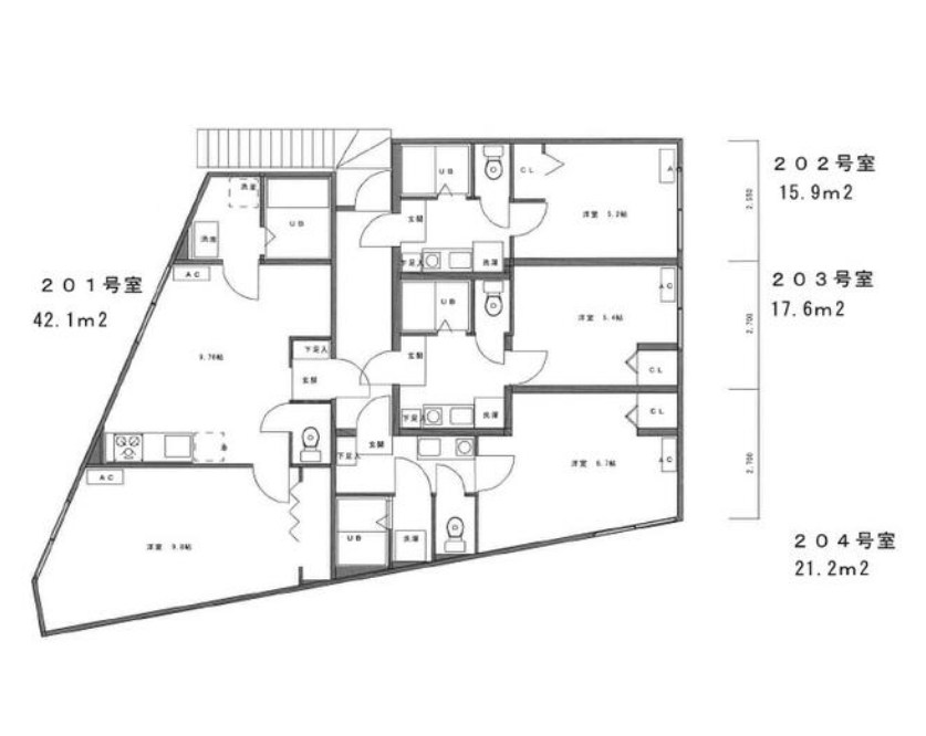 東京都江東区亀戸５丁目 間取図・土地図