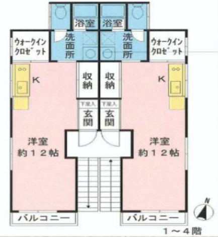 東京都調布市多摩川３丁目 間取図・土地図