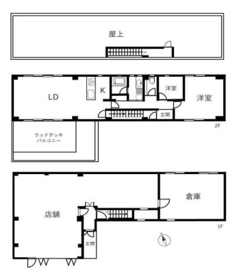 神奈川県藤沢市片瀬３丁目 間取図・土地図