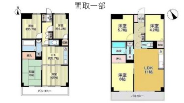 千葉県松戸市樋野口 間取図・土地図
