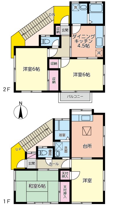 東京都町田市森野５丁目 間取図・土地図
