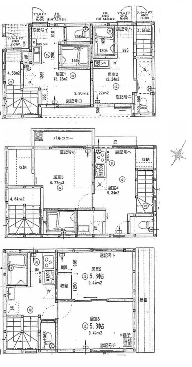 東京都新宿区北新宿１丁目 間取図・土地図