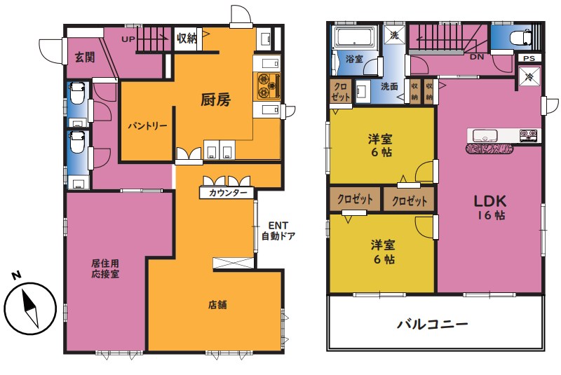 東京都町田市小山町 間取図・土地図