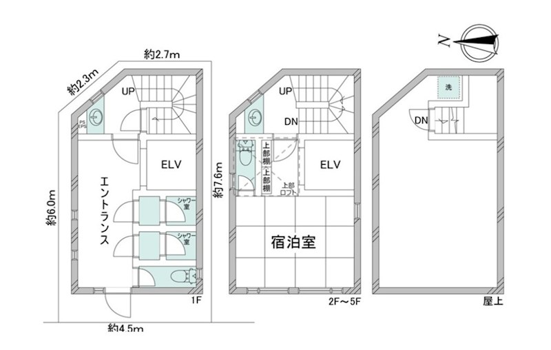 東京都墨田区本所４丁目 間取図・土地図
