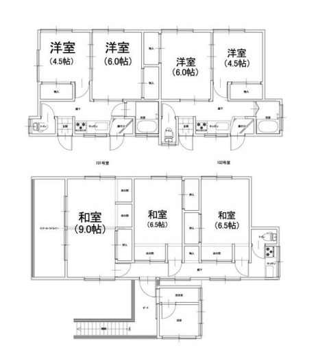 埼玉県川越市的場 間取図・土地図