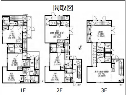 東京都豊島区北大塚１丁目 間取図・土地図