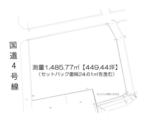 東京都足立区保木間５丁目 間取図・土地図