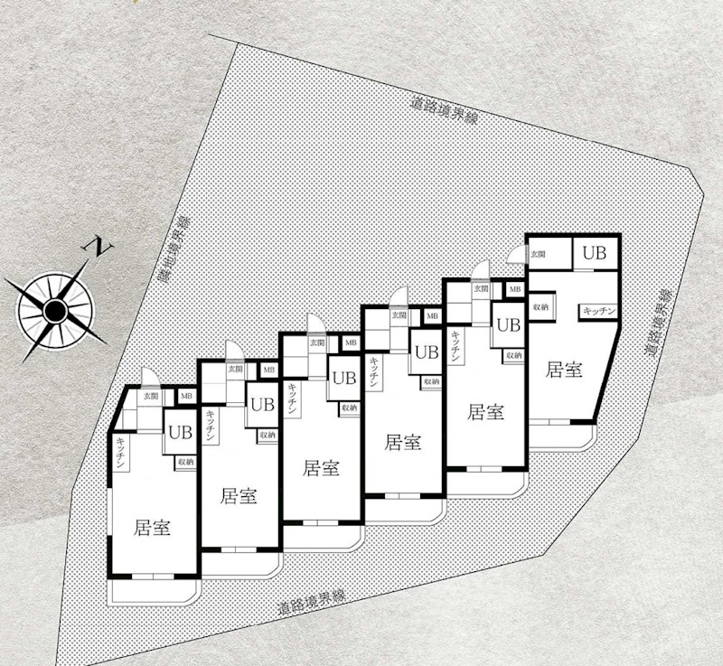 茨城県水戸市西原１丁目 間取図・土地図