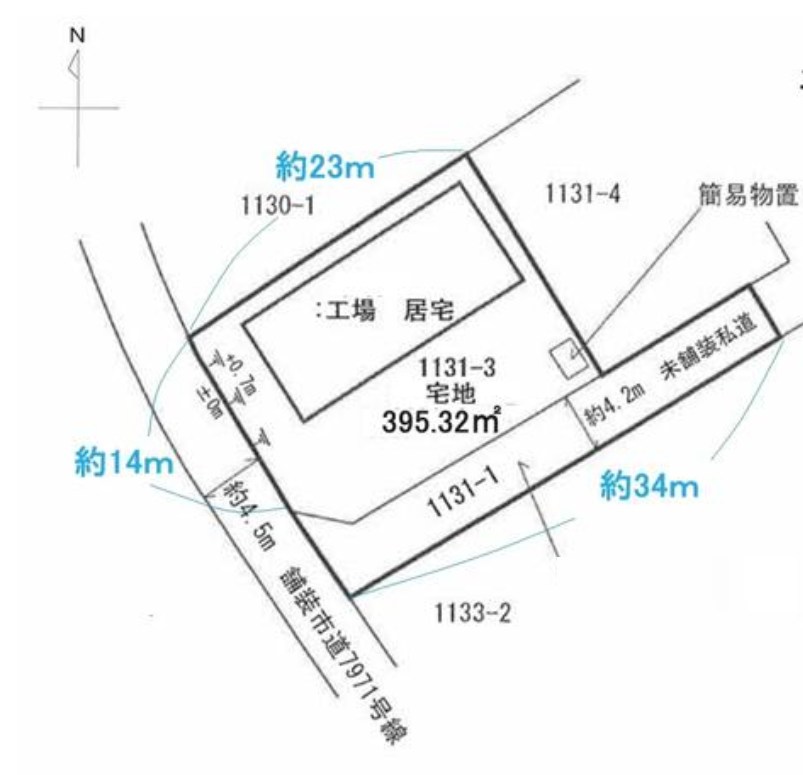 茨城県日立市久慈町５丁目 区画図