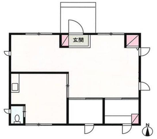 茨城県常総市水海道亀岡町 間取図・土地図