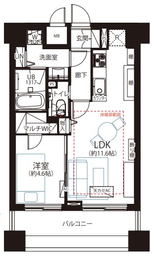 東京都港区三田５丁目 間取図・土地図