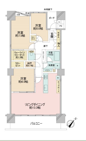 東京都港区港南４丁目 間取図・土地図